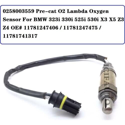 0258003559 Pre-cat O2 Lambda Oxygen Sensor For BMW 323i 330i 525i 530i X3 X5 Z3 Z4 OE# 11781247406 / 11781247475 / 11781741317
