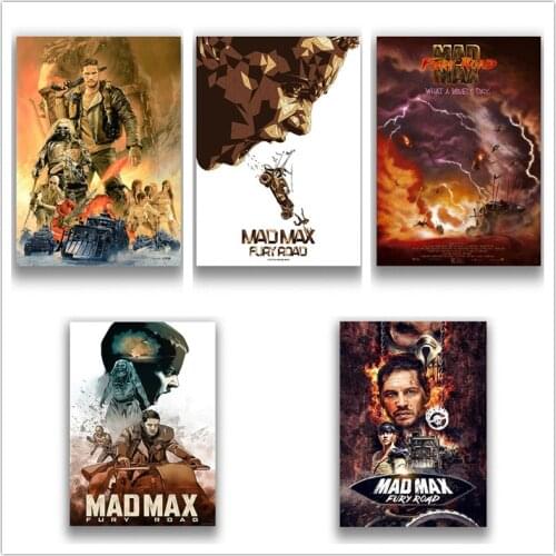Mad max Fury Road White Coated Paper Prints High Definition Clear Image Livingroom Bedroom Bar Decoration Home Art Brand