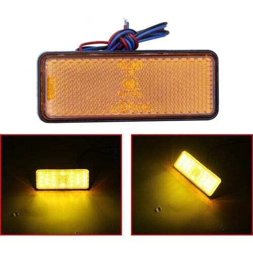 Motorcycle LED Tail Light Waterproof LED Trailer Lights 12v Universal Truck 24 LED Marker Reflector Brake Light