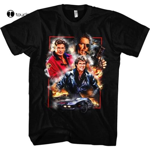David Hasselhoff MenS T-Shirt Vintage Baywatch Retro Cult Tee Shirt