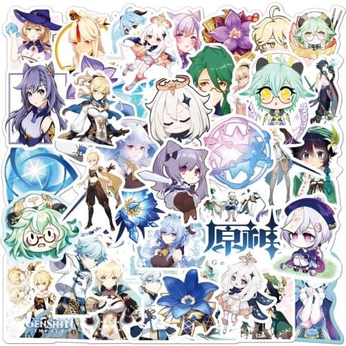 10/30/50PCS Genshin Impact Game Graffiti Stickers Fridge Phone Motorcycle Luggage Classic Toy Cool Decal Waterproof Stickers