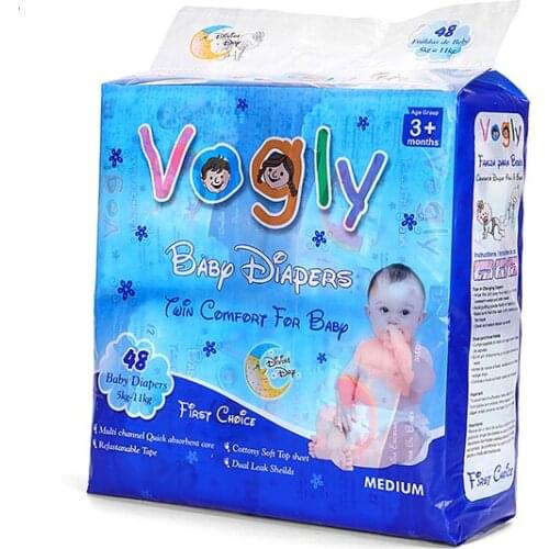 Nature Wood pulp Friendly Baby Diapers for Sensitive Skin 3 sizes S.M.L