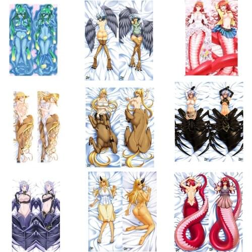 Japanese Anime Monster musume no iru nichijou Suu Miia Papi Centorea Mero Zombina Dakimakura Body pillow cover pillowcase