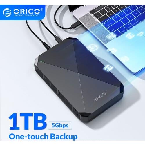 ORICO 1TB Data Backup Backuper Backup Android Phone to PC Laptop Mac Backup Whatsapp with 3.5inch Hard Drive Backup and Sync