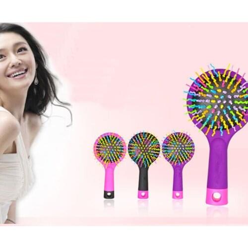 Rainbow Comb Hairdressing Airbag Massage Anti-static Curly Hair Comb Magic Air Comb SU179
