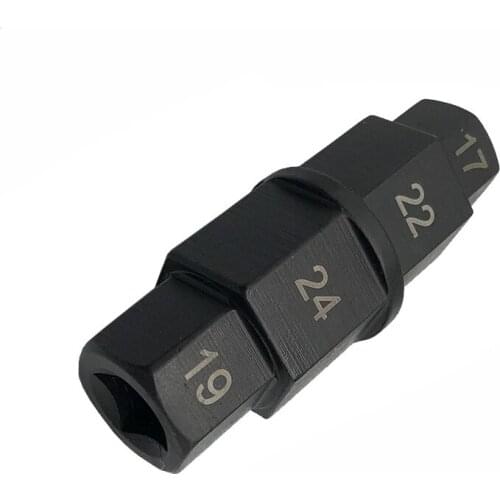 New Motorcycle Front Rear Wheel Axle Hex 17 19 22 24mm Axle Hex Spindle Driver Removal Tool Motorcycle Axle Tool