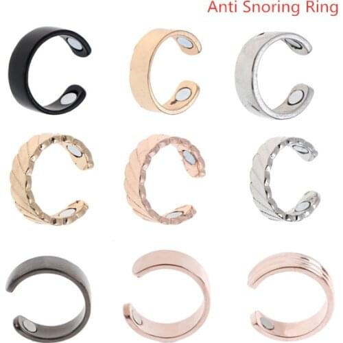 Anti Snoring Apnea Reflexology Device Promotion Price Newest Acupressure Anti Snore Ring Titanium Alloy Sleeping Treatment