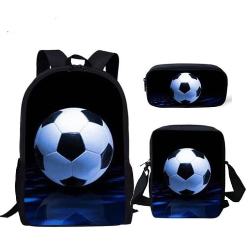 New Football Pattern School Bags for Boys Capacity Backpack In Primary Student Child Book Bag Mochila Escolar