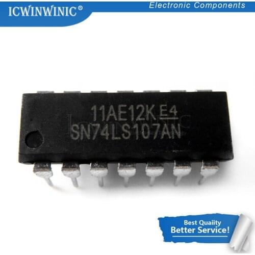 5PCS SN74LS107AN DIP14 SN74LS107N DIP HD74LS107AP 74LS107 DIP-14 DM74LS107AN MB74LS107