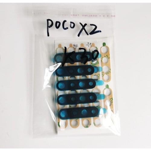 10Pcs Camera Glass Lens Back Rear Camera Glass Lens For Xiaomi Redmi K30 / Poco Pocophon X2 / Poco X3 NFC / Poco M3 With Glue