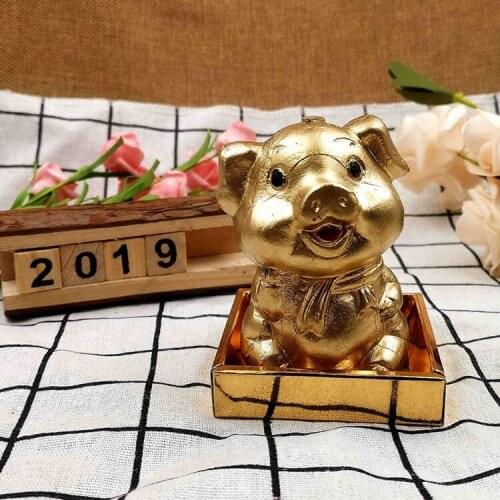 Zodiac candle birthday gift candle painting creative smokeless handmade cute animal pig year candle holiday gift