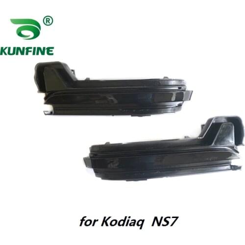 Pair of LED Rearview Dynamic Blinker Side Wing Rearview Mirror Indicator Repeater Turn Signal Light For Skoda Octavia2 SUPERD2