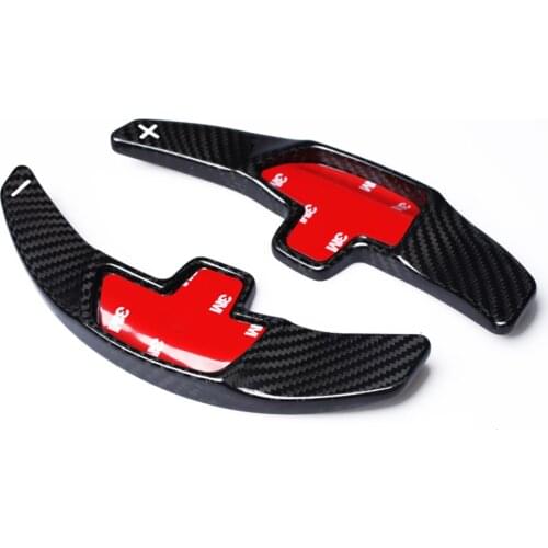 Carbon Fiber Steering Wheel Paddle Extension Shifter Cover Trim For Mercedes Benz C CLass W205 GLC X253 2015 2016