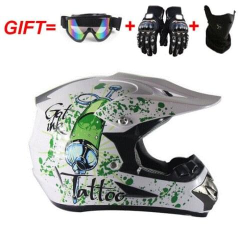 All Season Mens and Womens Cross-country Helmets Full Helmets, Goggles, Masks and Gloves Motorcycle Dirt Bike Helmet
