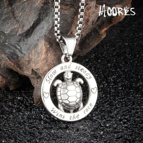Ocean Jewelry Sea Turtle Necklace 316 stainless steel turtle Dollar men Women Girls Jewelry