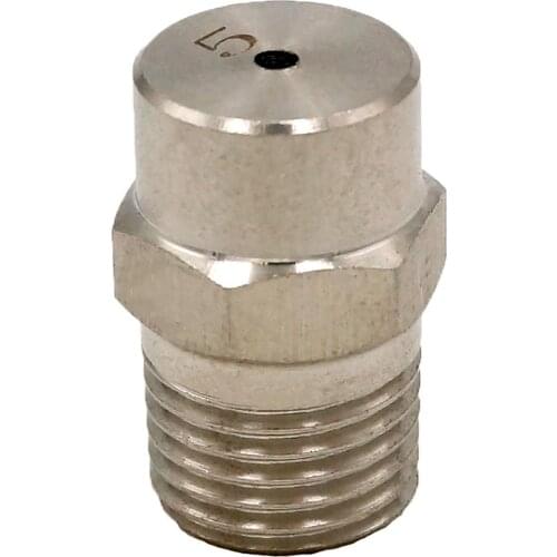 1/4" BSPT Male Hole 2mm 304 Stainless Steel Solid Cone Spray Nozzle For Dedusting Cooling