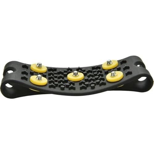 1 Pair Winter Climbing Anti Slip Shoes Cover 5 Studs Anti-Skid Snow Ice Climbing Shoe Spikes Ice Grips Cleats Crampons