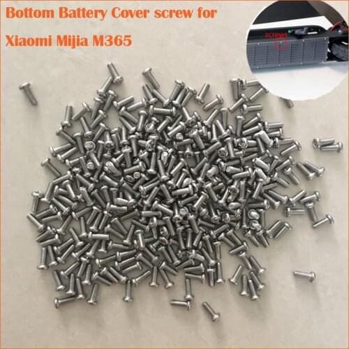17PCS Bottom Battery Cover Screws Stainless Steel Metal Screws for Xiaomi Mijia M365 Electric Scooter Repaired Part Accessories