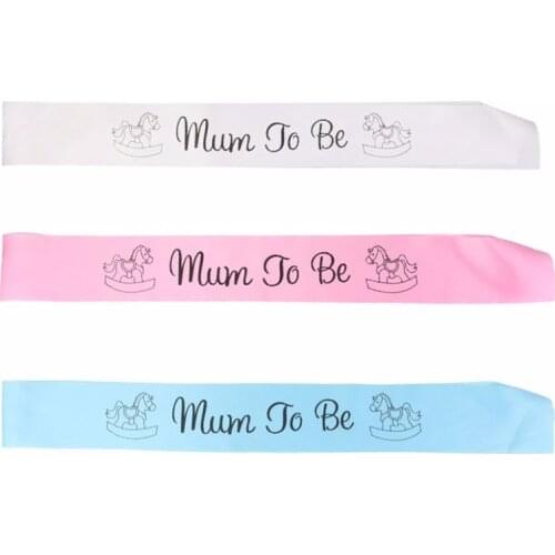 20pcs Baby Shower Mum To Be Sash Horse Design Gender Reveals Party Gifts Diy Decorations Pink Blue White
