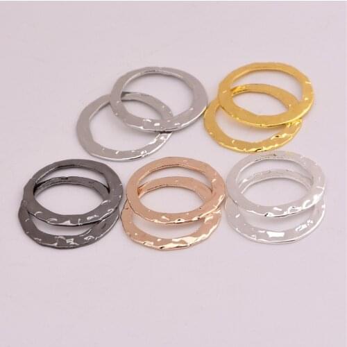 16mm Hollow Round Embossed Copper Pendant DIY Handmade Jewelry Accessories