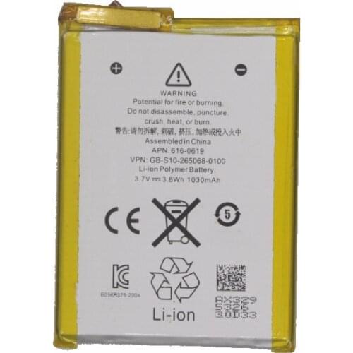 50pcs /lot New Battery 1030mAh A1421 Polymer Battery For iPod Touch 5th 5 5g Generation 616-0621 616-0619 LIS1495APPCC Batteries