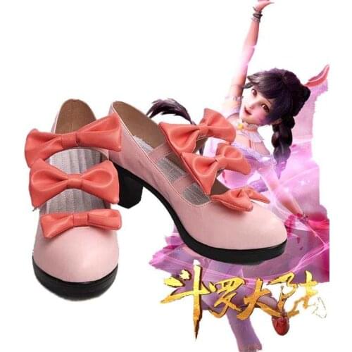 Anime Soul Land Cosplay Costume Xiaowu Lolita Pink Shoes Dou Luo Da Lu Charming Rabbit Christmas Perfect Custom for Cute Girls