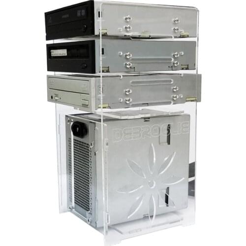 5.25 Optical drive power bracket power box Acrylic transparent hard drive bracket standard power supply