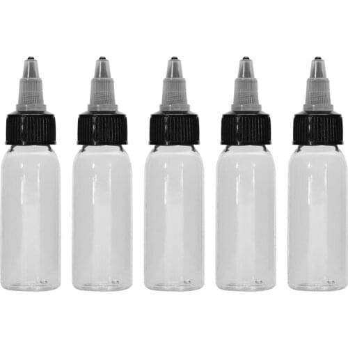 5/10Pcs 30ml Tattoo Ink Cup White Plastic Twist Cap Makeup Tatoo Microblading Pigment Container Accessories Holder Tattoo Supply