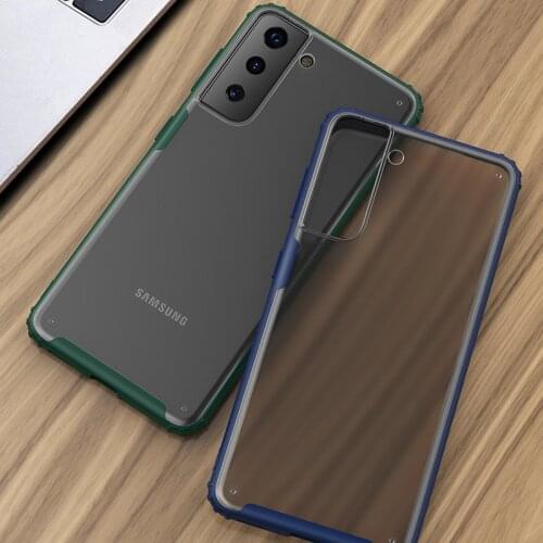 Case for samsung s21 plus ultra 5g bumper cover on galaxy s 21 21s s21plus s21ultra protective phone coque bag matte silicone pc