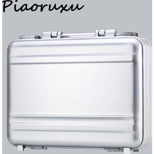 100% Metal Luggage Aluminum Alloy Carry-Ons Rolling Luggage Suitcase High Strength Bag TSA Unlock