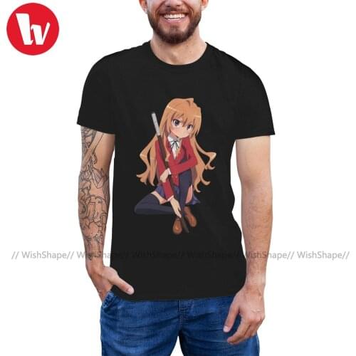 Toradora T Shirt Toradora Taiga Aisaka T-Shirt Fashion Male Tee Shirt Graphic Cotton Cute Plus size Tshirt