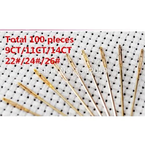 Cross Stitch Needle Total 100 Pieces