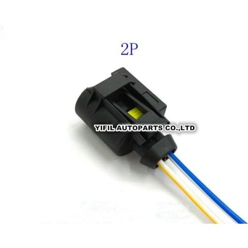 5pcs/lot 2 Pin/Way Gasoline Fuel Pump Throttle Connector Waterproof Plug With Wire Pigtail For BMW Mercedes-Benz C200