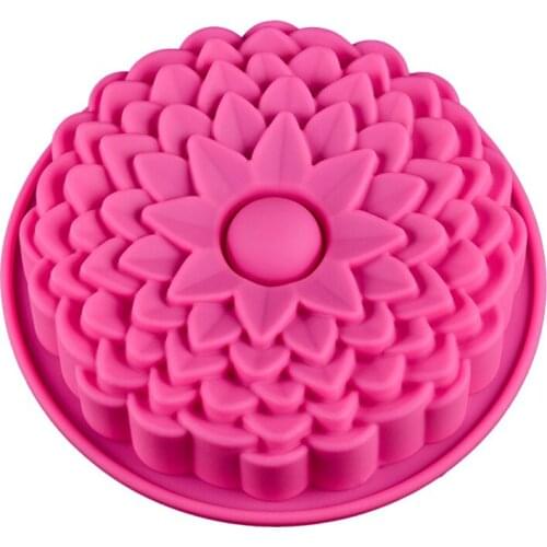 Soap Loaf Molds Silcone Flower Big Handmade Mould for Soap Making Cake Pan Pudding Muffin Brownie Baking Molds Diy Supplies Tool