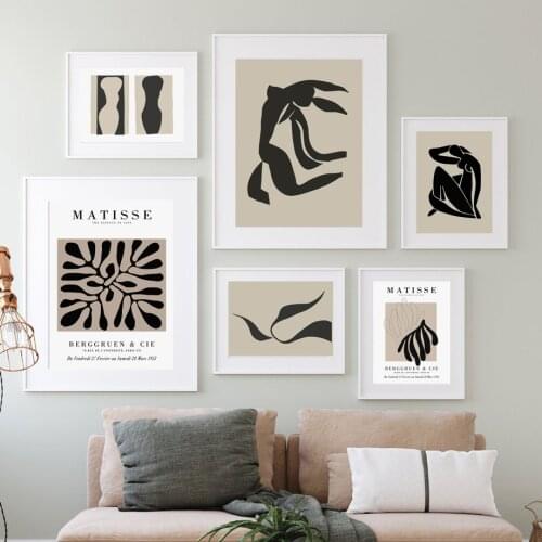 Matisse Abstract Girl Body Morandi Color Wall Art Canvas Painting Nordic Posters And Prints Wall Pictures For Living Room Decor