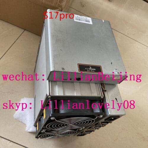 Used AntMiner S17 Pro 50T Asic Miner Sha256 BCH BTC Bitcoin miner bitmain s17Pro with original PSU power supply