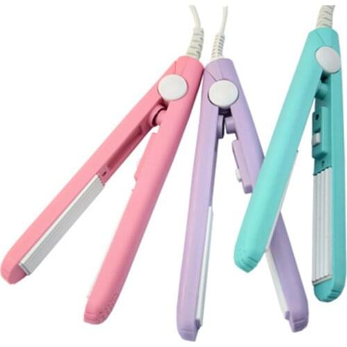 Rechargeable Travel Hair straightening Curling irons Mini hair Curler Easy Portable Cute Flat Irons Hair Styling Tools