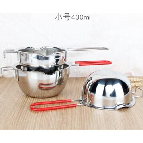 Stainless Steel Chocolate Melting Pot Baking Pastry Tools Butter Cream Mixing Container Confectionery Cake Kitchen Accessories
