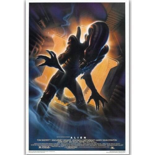 Hot New Aliens Classic Horror Movie-Silk Art Poster Wall Sicker Decoration Gift