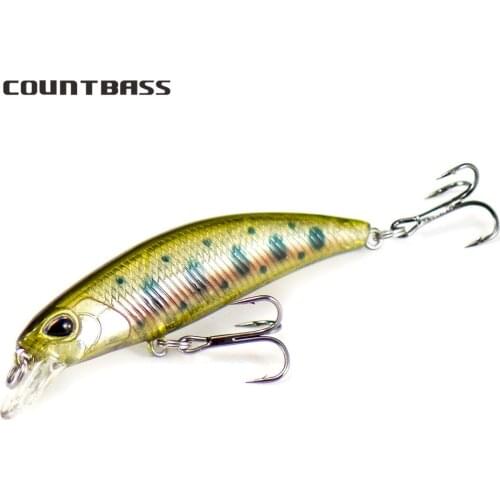1pc Countbass Minnow Hard Baits 60mm 4.5g Anglers Lures Sinking Type, Hot Selling Wobblers Freshwater Fishing Lures Plug