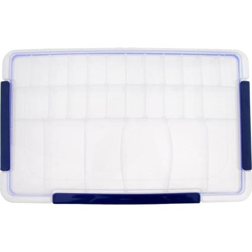 28 Detachable Compartments Clear Plastic Jewelry Storage Box Bead Organizer Container