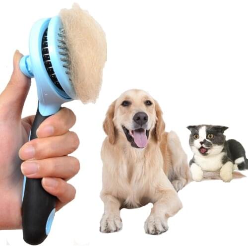 Pet Dog Cat Hair Remove Comb Shedding Tool Fur Knot Cutter Remove Rake Dog Grooming Brush Pet Massage Easy Clean the Hair