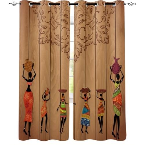 African Women National Culture Blackout Curtains Bedroom Living Room Home Decoration for Children Girls Boys Gift