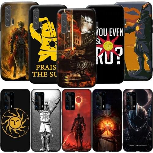 GX184 Praise the Sun Dark Souls Silicone Case for Honor 6A 7A 3GB 7C 7X 8 8A 8X 8C 9 10 Lite View 20S 9A 10X Max Pro