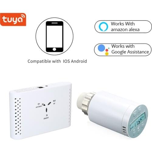 SEA801 Thermostatic Radiator Valve Thermostat Temperature Controller Heating and Accurate TRV Voice Remote Control Programmable