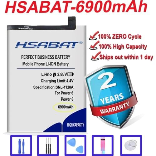 Top Brand 100% New 6900mAh Battery for Ulefone Power 6 6.3inch in stock