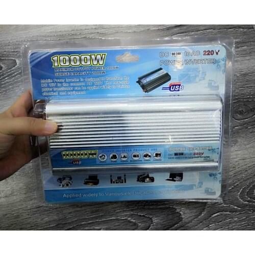 USB 1000W Power Inverter DC12V DC24V to AC 220V 1000 Watt DC to AC Power Inverter