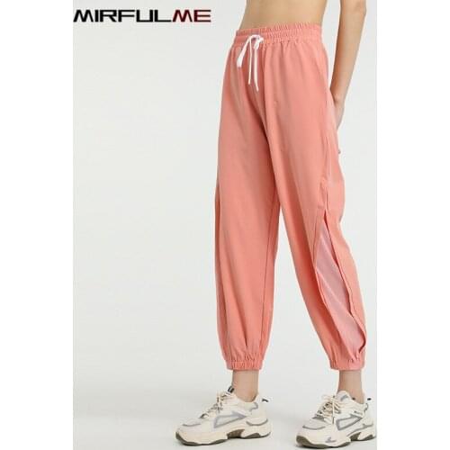 Women Loose Yoga Harem Pant Mesh Breathable Sport Leggings With Pocket Quick Dry Running Bloomers Girls Gym Workout Jogger Pants