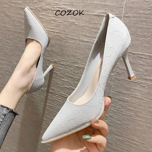 Shoes for Women 2021 OL Pumps Korean Sexy High Heels Fashion Party Heels Women