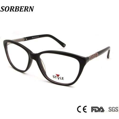 High Quality Handmade Acetate Women Glasses Clear Lens Butterfly oculos de grau feminino Sexy Vintage Designer Eyeglass Frames